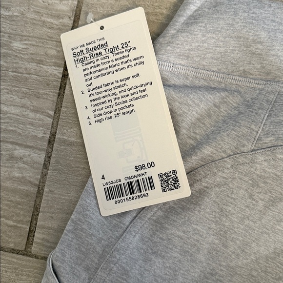 Lululemon soft suedey high rise leggings 25” - Picture 3 of 4